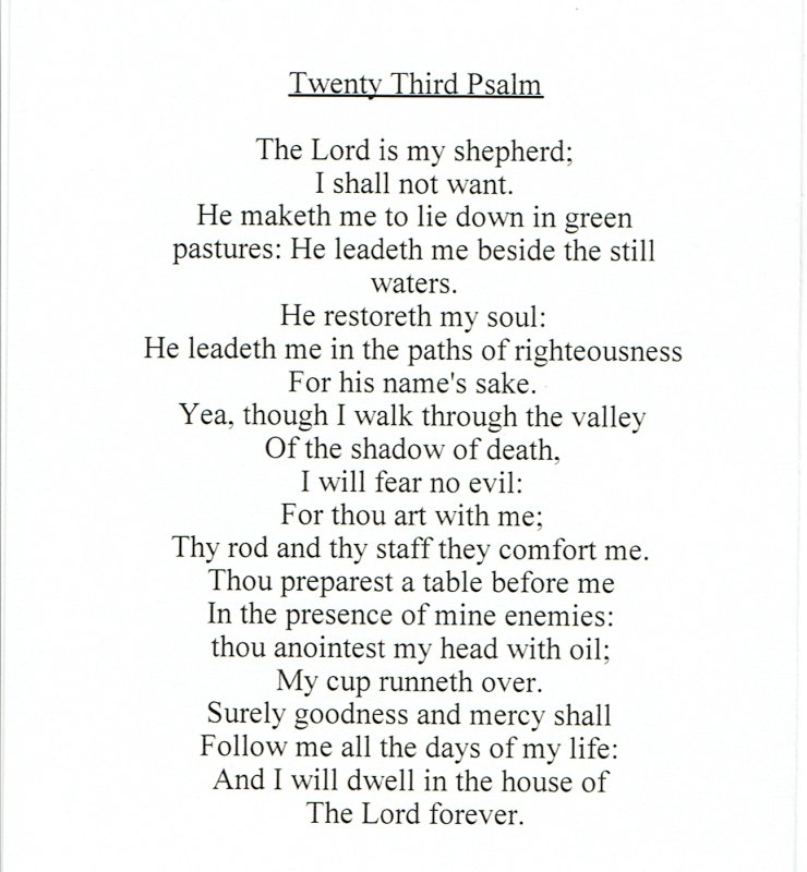 Psalm 23